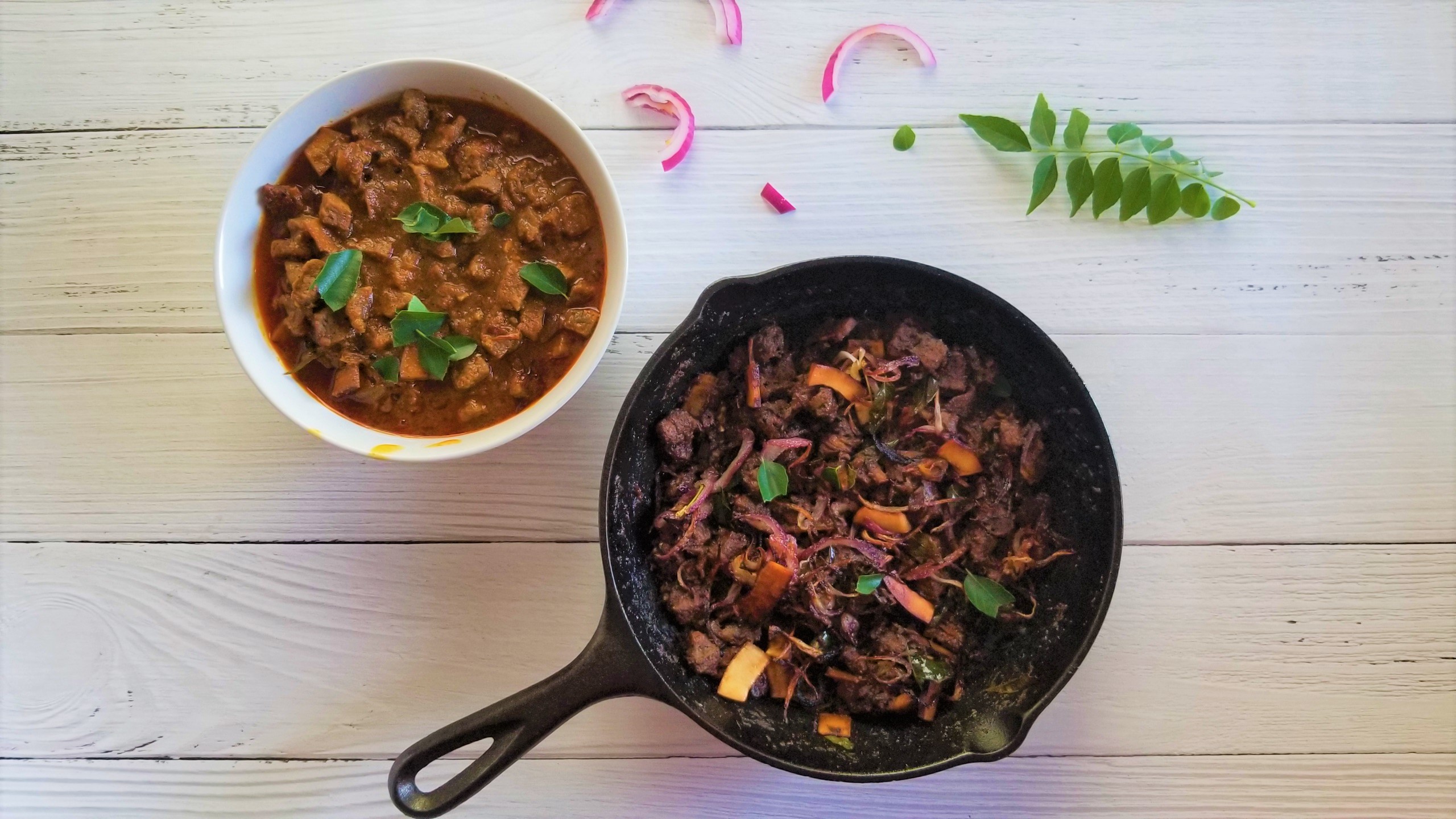 Beef Curry and Beef Fry