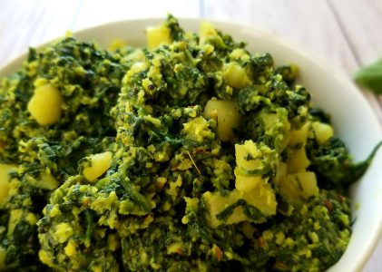 Spinach Potato Thoran