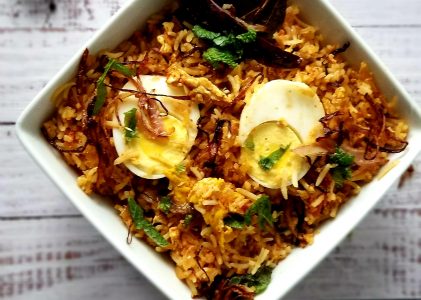 Egg Tawa Pulao